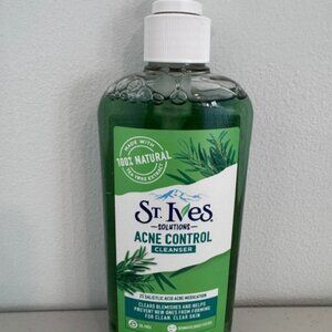 St. Ives Acne Control Tea Tree Face Cleanser 8oz NEW Salicylic Acid Oily Skin